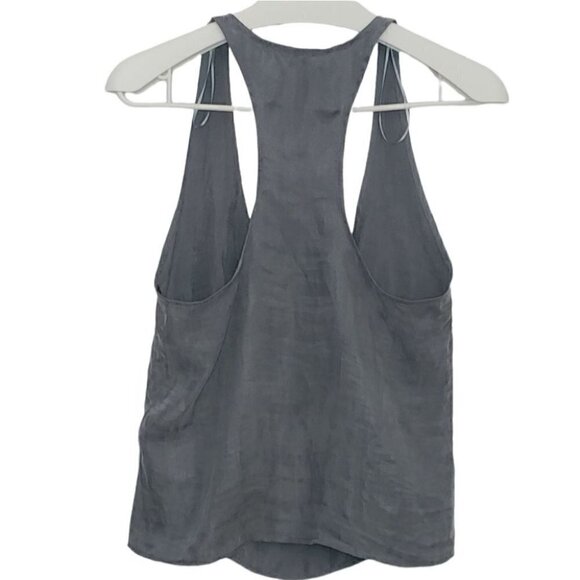 NWT ZARA Gray fill sens scoop neck round hem tank top - Picture 5 of 15